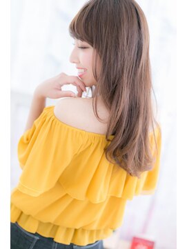 ヘアアンドビューティー ミック(Hair & Beauty miq) 映える!外国人風フェザーバング大人巻き抜け感ヘアa1