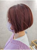 【BOND中谷のサロンスタイル】ぶつ切りボブ×暖色系カラー