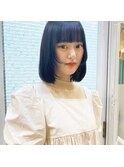 ぱつっとボブ顔まわりニュアンスカット♪