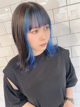 シアー(sheer) 《sheer/大黒》#インナーカラー#ブルーサファイア