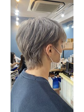シエル ヘアーメイクアップ(CieL hair make up) メンズハイトーン×シルバーアッシュ