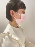 オン眉ワイドフルバングミニボブ♪