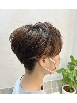 アメ(ame) ツーブロックショート