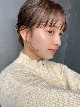 ガーデンヨコハマエスト(GARDEN YOKOHAMA est) 前髪＆おくれげカット　アレンジ　前髪パーマ　シースルー前髪