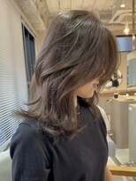 ザックジングウ 表参道(ZACC JINGU)&nbsp;レイヤーカット/ミディアム/ベージュ