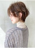 ハンサムショート_レッドブラウンハッシュカット_ba331401
