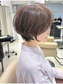 ショートボブ髪型30代40代50代前髪あり前髪なし【橋本】