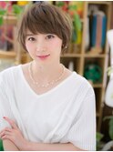 インナーカラー前下がり小顔マッシュショートc5川口20代30代40代