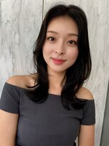 ロンド エスポワール 錦糸町(Lond espoir) 〇デザインカラーレイヤーカットウェットヘアオリーブベージュ