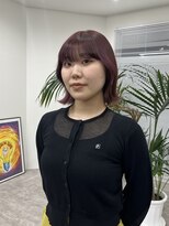 ジュール(JOULE'S)&nbsp;レイヤーボブボルドーヘアバーガンディ