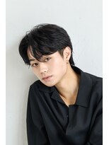 フリーラ 横浜(freera)&nbsp;メンズダークアッシュニュアンスパーマ韓国マッシュウルフカット