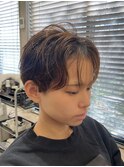 ハンサムショート×パーマ