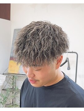 レム(LEM) メンズショート ハードツイストスパイラル×ハイライト