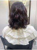 カールしっかりミディアムパーマ