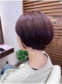 ショート×チェリーピンク