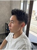 刈り上げスパイキーショート＆ピンパーマ