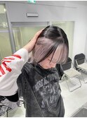 ［インナーカラー］シルバーグレー