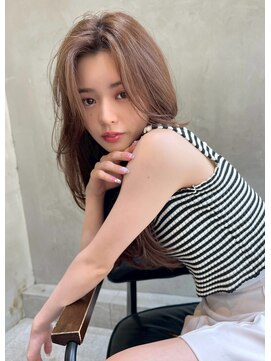 レニーバイエース(LANY by ACE) LANY横浜　ピンクベージュ×顔周りレイヤー