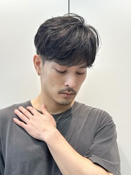 アビーファイブ(ABBEY 5) マッシュセンターパートスパイキーショートメンズカットmen's