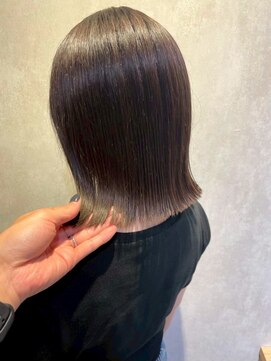 髪質改善/顔周りレイヤーカット/グレージュ[千葉/千葉駅]