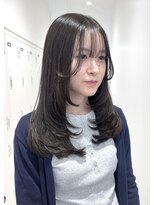 アーチバイケンジ(arch by kenje)&nbsp;暗髪オリーブグレージュグレージュカラーレイヤーカット