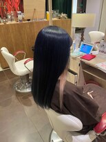 アース 会津若松店(HAIR&MAKE EARTH)&nbsp;ブラック×インナーカラー ストレートロング
