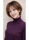 大人可愛いショートボブ☆