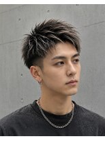 ノラ ギンザ(NORA GINZA) アップバングショートセンターパートツーブロックハイライト