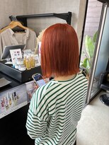 トリコ(ToricO) 切りっぱなし オレンジカラー ブリーチカラー
