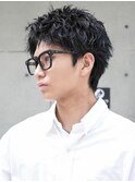 スパイキーショートシャドウパーマアクティブショート