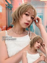 アプリ 大宮西口(appri) ハイトーンベージュ×ブロンドレイヤーボブ/大宮