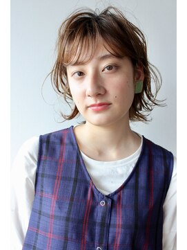 ソルト(Salt) Salt大久保◇レイヤーボブ×グレーベージュ/シースルーバング