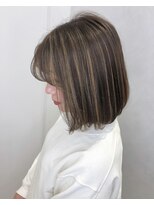 グレープ バイン(GRAPE VINE)&nbsp;切りっぱなしボブのハイライト【Grape vine　新小岩】