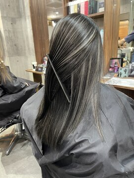 ラフ(LAFF) #黒髪#ボブルフ#ネビージュ#小顔#ワンレン