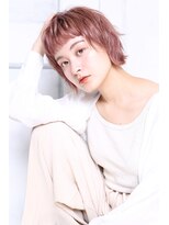 クラッチ 天王寺(CLUTCH)&nbsp;大人可愛い２０代３０代４０代小顔チェリーブラウン 短め前髪