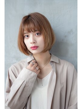 オースティン 調布アミックス(AUSTIN) 大人かわいい前髪セシルカットココアブラウンフリンジウェーブ