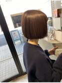 髪質改善/ヌーディカラー/ショコラアッシュ/ショートボブ/大倉山