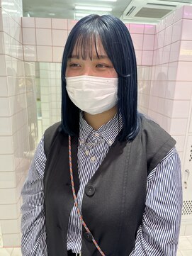 ロンドルーチェ 心斎橋(Lond luce) ダークアッシュ/ミディアムレイヤーカット［髪質改善/縮毛矯正］