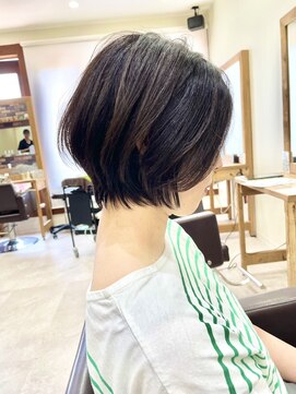 ラポール 柏店(RAPPOR) 丸みショートボブ×アースカラー/ヘルシースタイル