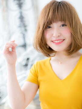 モッズヘア 越谷(mod's hair) 外国人風ハイライト前下がり小顔カールボブc5越谷20代30代40代