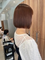 ガリカ 博多(Gallica)&nbsp;【長まなみ】乾かすだけでまとまるボブに上品なレッドブラウン