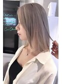 ミルクティーグレージュ×似合わせカット×切りっぱなしボブ☆