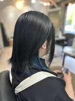 クラッチバイシオンアグリゲイト(CLUTCH by Zi-on aggregate)&nbsp;ブルーインナーカラーリング＆ブルーハイライト