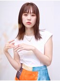 切りっぱなし ミディアムボブ イルミナカラー 髪質改善