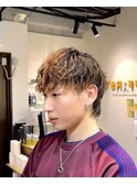 長崎マッシュウルフ×波巻きパーマ