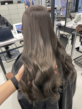 ラックスビー サファリ 阿倍野ルシアス店(LUXBE SAFARI) ブリーチなしうる艶ロングエモージュ髪質改善