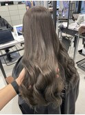 ブリーチなしうる艶ロングエモージュ髪質改善