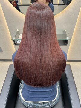 ルノン シェリー(LUNON cheliy) ホワイトグレージュミニウルフチェリーブラウンデジタルパーマ