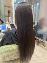 ビス ヘア アンド ビューティー 西新井店(Vis Hair＆Beauty)&nbsp;縮毛矯正ロングコスメストレート髪質改善ココアベージュ