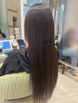 ビス ヘア アンド ビューティー 西新井店(Vis Hair＆Beauty) 縮毛矯正ロングコスメストレート髪質改善ココアベージュ